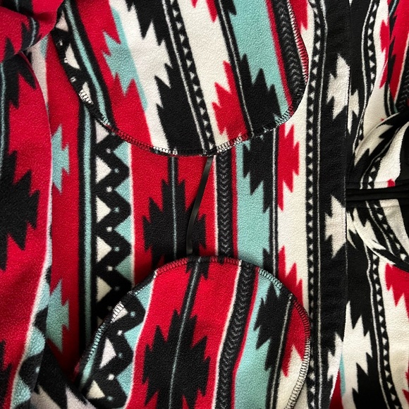 Outback Trading Company Quarter-Zip Aztec Patterned Fleece Pullover XL - Picture 7 of 8